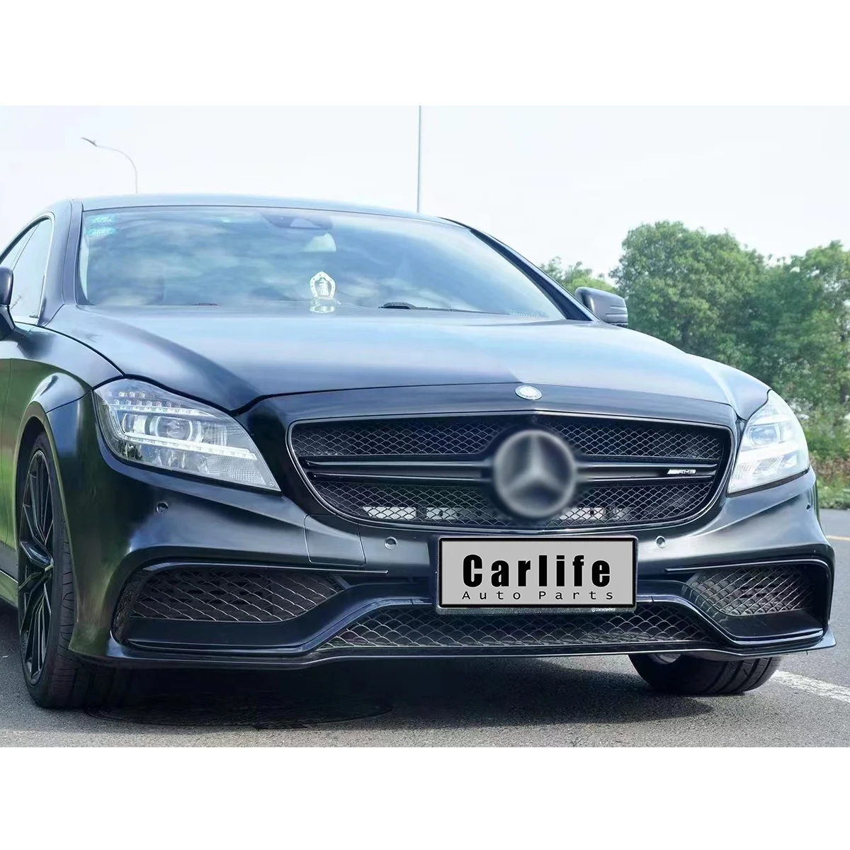 Car body kit for Mercedes Benz CLS W218 2012-2018 year upgrade CLS63 with front bumper assembly grilles