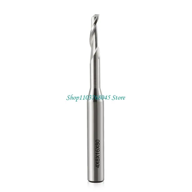 

R53F Precise Router Bit Single Flute End Mill For Aluminum Cutting With HSS Material In Multiple Size Machining Part