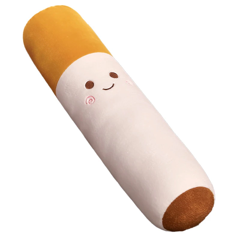 Giant Funny Smoking Cylindrical Sleeping Cigarette Long Pillow Smulation Plush Toys Fashion Boyfriend Birthday Gift