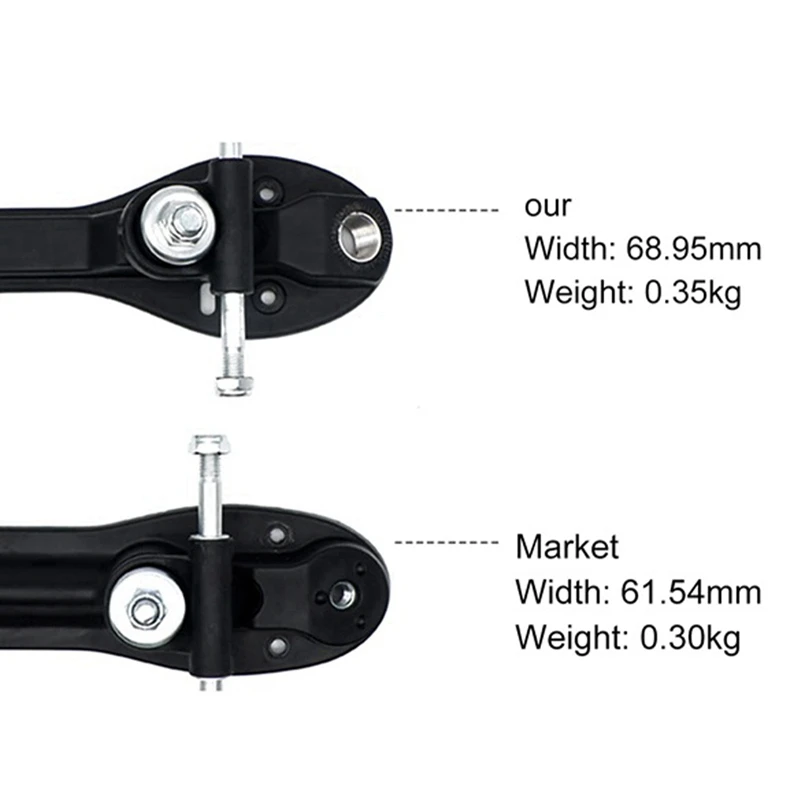 Roller Skate Base Four-Wheel Two-Row Roller Skate Bracket Skate Base Bottom Plate Black