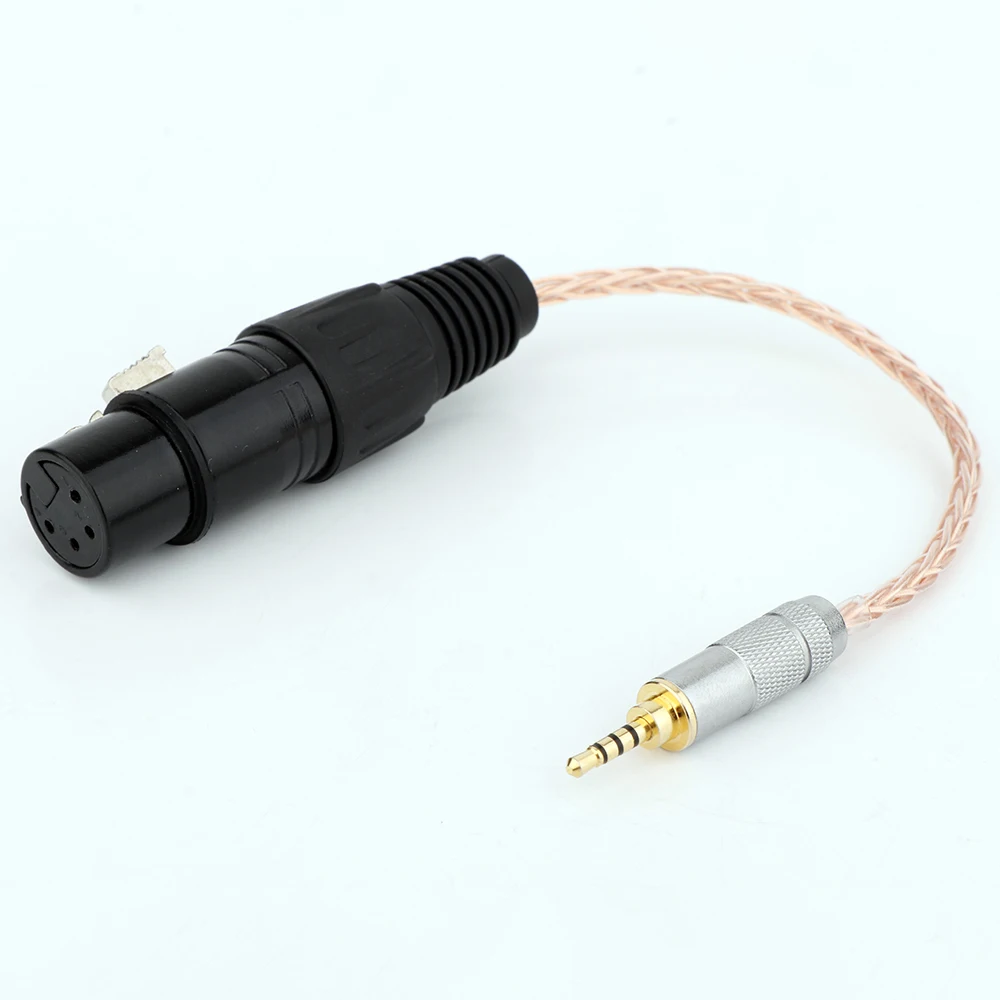 

Hifi 7N OCC Copper Silver Plated Adapter Cable 2.5mm TRRS Balanced Male to 3-Pin XLR Balanced Female Adapter Audio Cable