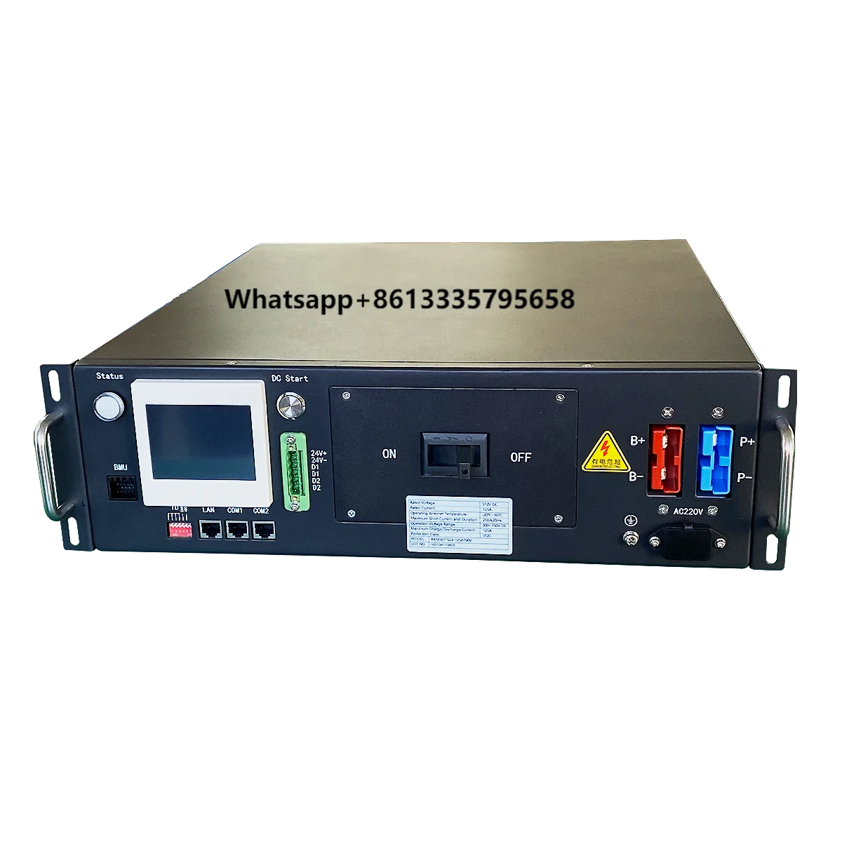 

High-Voltage LifePO4 BMS Battery Management System 60S 125A 192V for Lithium Batteries