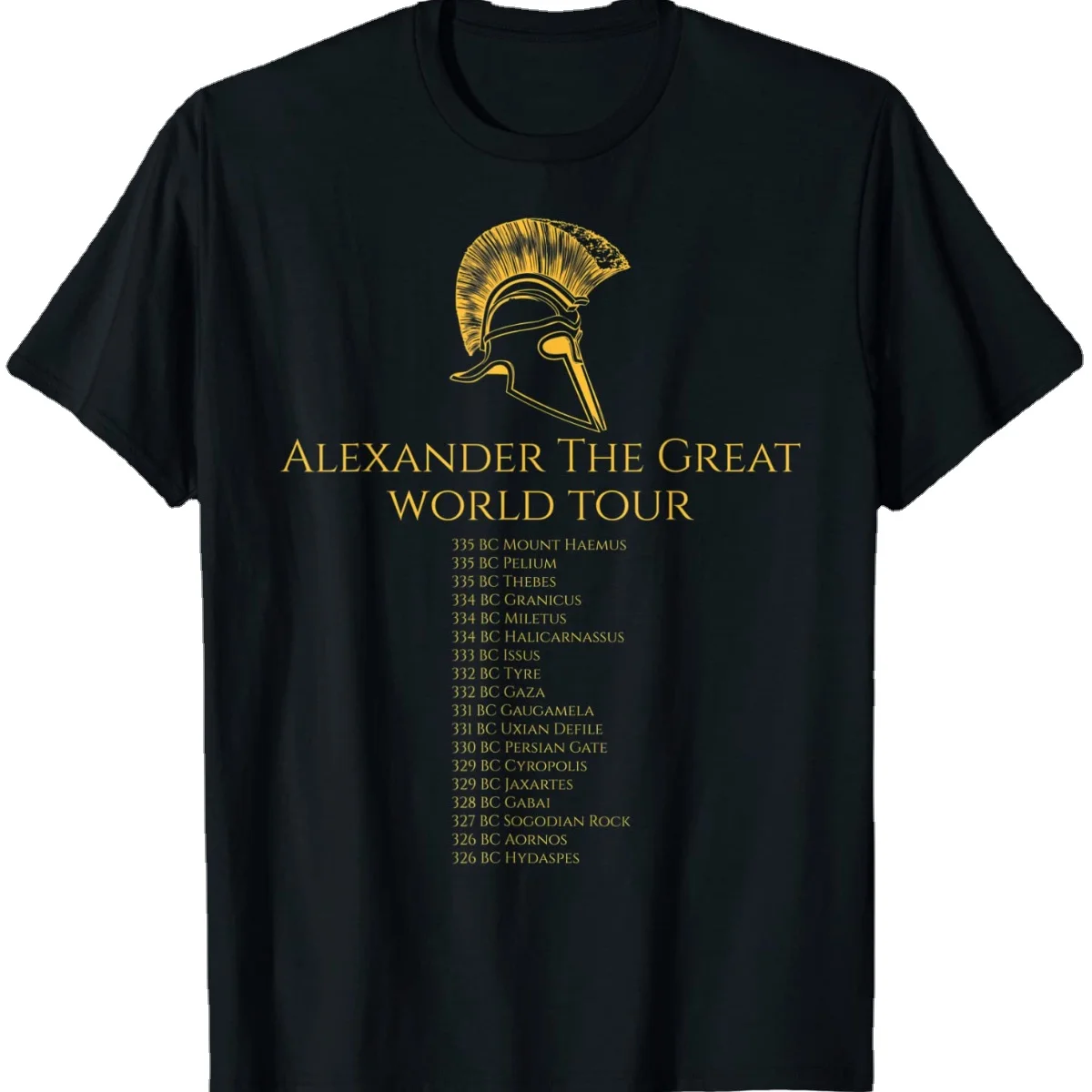 Classical Greek History - Alexander The Great World Tour T-Shirt Short Sleeve Casual Cotton O-Neck Summer Tees