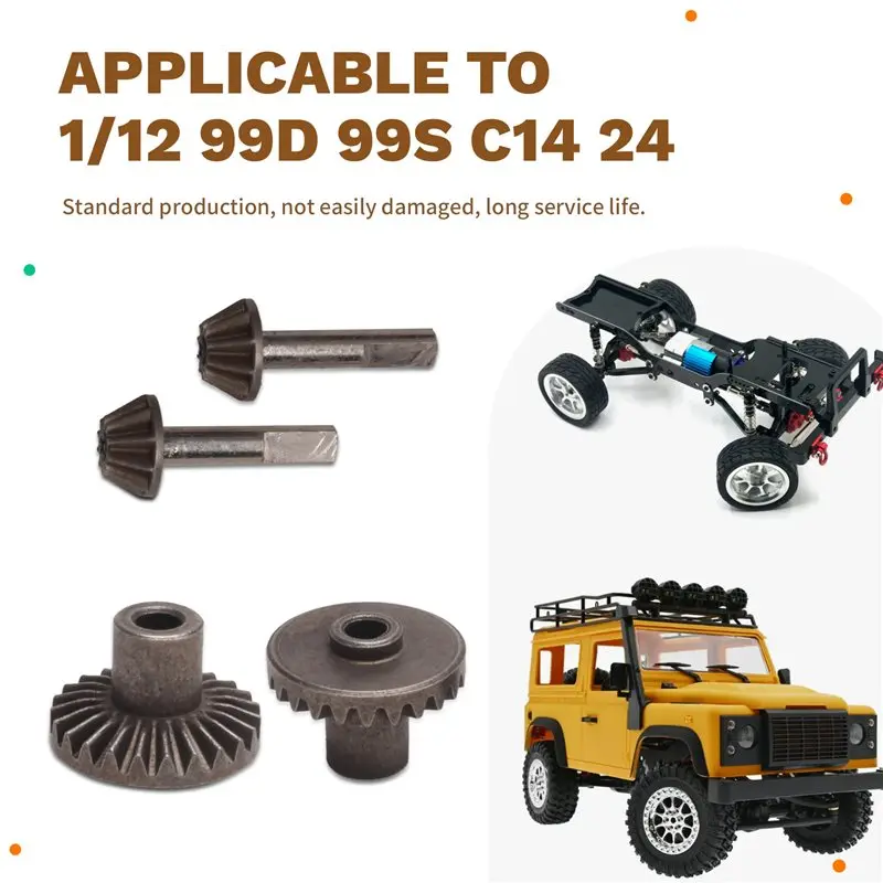 A63T-Metal Bridge Gear Set For MN 1/12 99D 99S WPL C14 24 RC Car Upgrade Parts