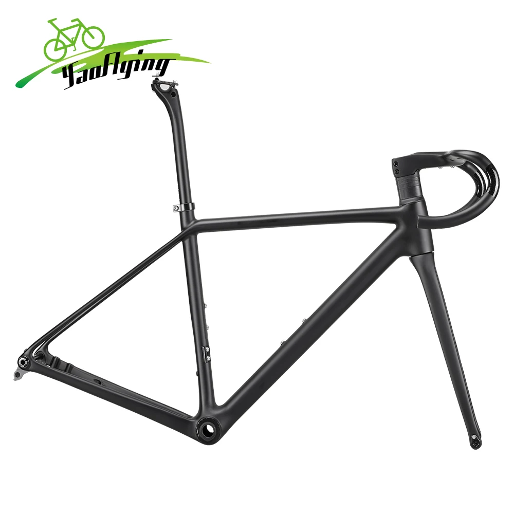 

Рама для шоссейного велосипеда Airwolf 800G Ultra Light Carbon T47, максимальный размер шин 700*32C, с задним креплением UDH и рулем.