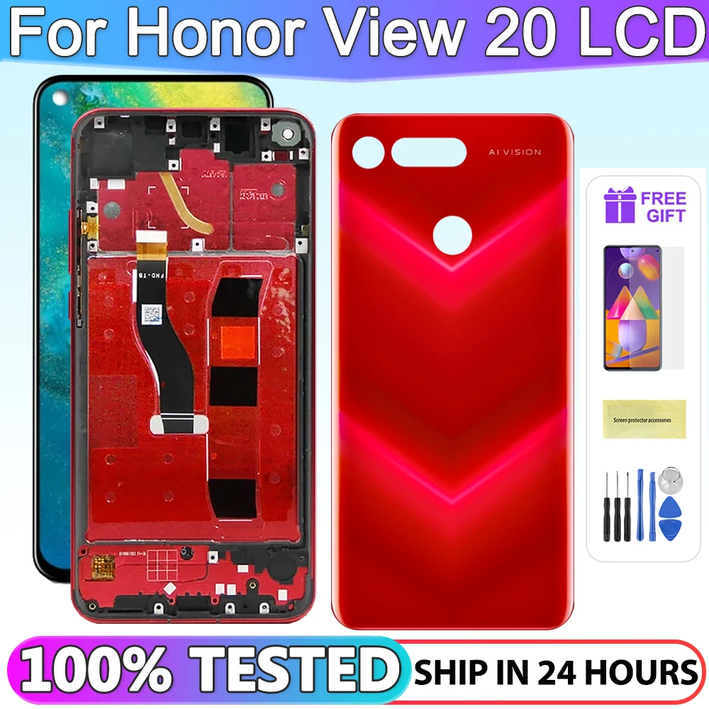 

6.4" For Huawei Honor View 20 LCD Display Touch Screen For Honor View20 V20 Display PCT-AL10 PCT-TL10 PCT-L29 Display Replace