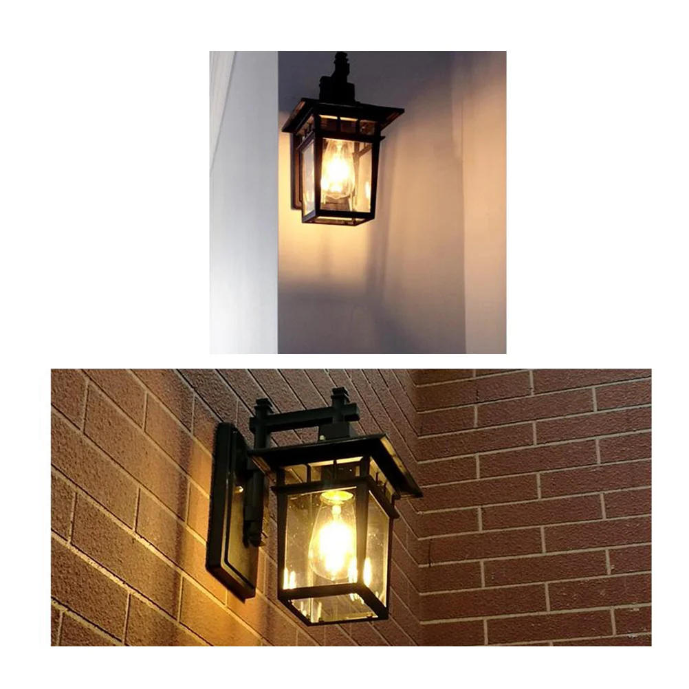 

Waterproof Vintage LED Wall Lamp Black Decorative Garden Lights Balcony Corridor Anti-Rust Outdoor Patio Lighting
