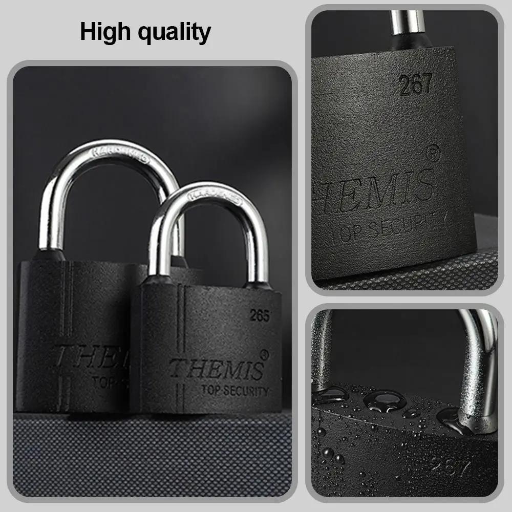Portable Metal Heavy Duty Padlocks Waterproof with Keys Padlock Anti-Theft Security Lock Garages Dormitory