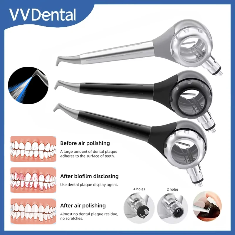 VVDental Air Prophy Unit Spary Jet Airflow Polishing Machine Teeth Whitening/Cleaning Oral Care Sandblasting Dental Air Polisher