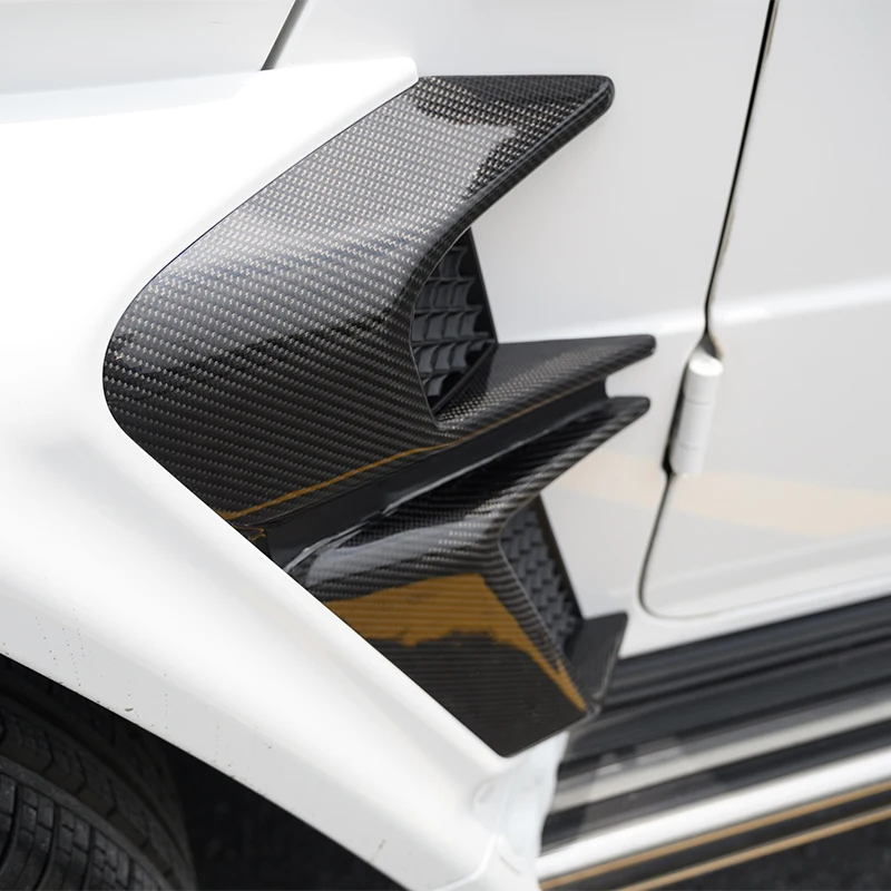 For Mercedes Benz G-Class W464 2019- B800 Style Fender Air Vent Trim W463A G Wagon Dry Carbon Fender Flare Vents G900 Rocket
