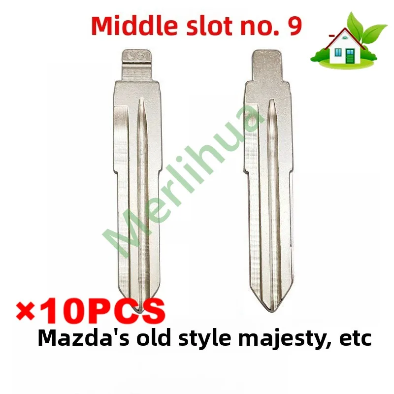 Middle slot No. 09 car key embryo for Mazda (323,626,929) Wizzicino medium key blank