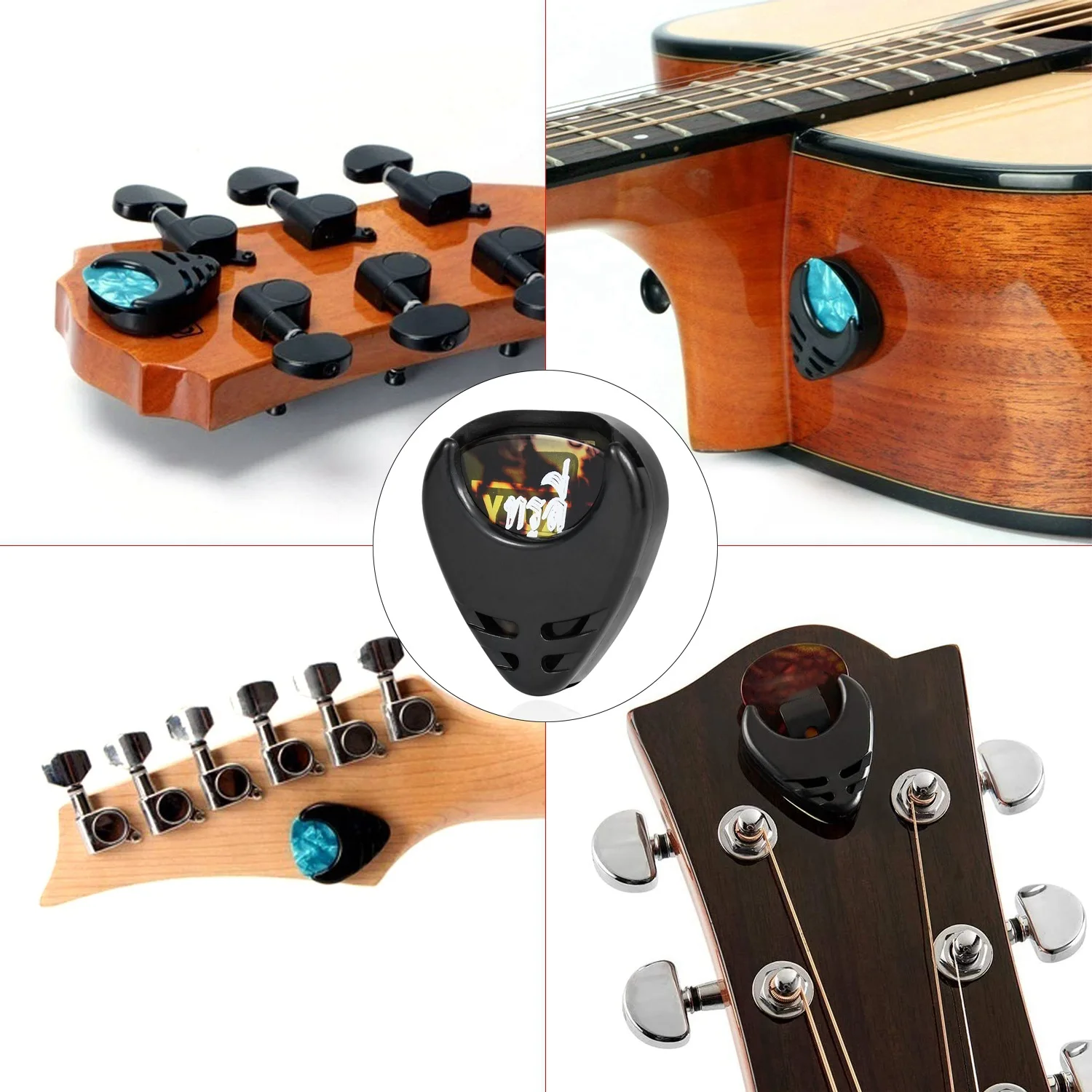 

200 Pick Box, Personalized Rock Guitar Pick + Pick Clip (random Style Thickness)