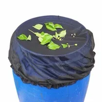 Rainwater Collection Bucket Net Cover with Drawstring - Screen Water Barrel Tank Netting for Rain Barrels And Water Collectors