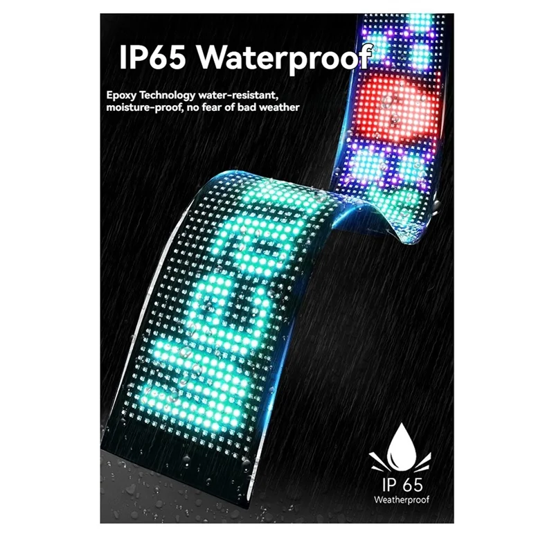 A72Z Programmierbare LED Auto Zeichen Mehrsprachige Anzeige Mit Fernbedienung APP Scrollen Werbung Bildschirm Pixel Matrix Panel