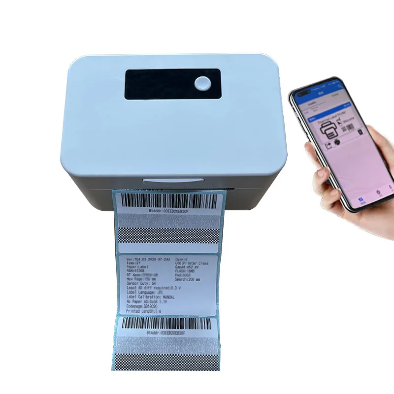 طابعة ملصقات الشحن الحراري لسطح المكتب عالية الجودة وطابعة الباركود السريع