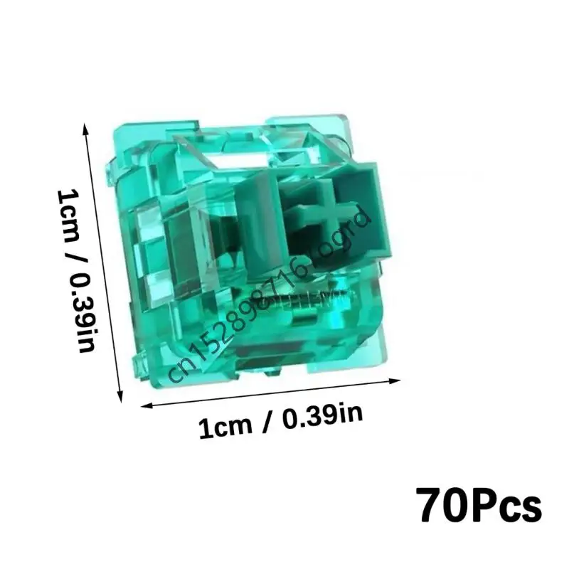 70Pcs Customized Mechanical Keypad Crystal Switching Linear Section Switching 634A