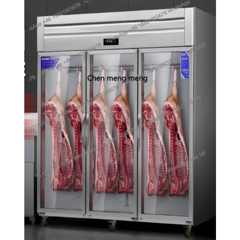 A55 Vertical beef and mutton refrigerated display cabinet cooked cabinet single and double door fresh meat cabinet