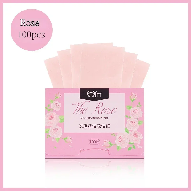 100 hojas de papel absorbente de aceite de gran capacidad, para eliminar el aceite facial, refrescante para retoques de maquillaje en verano