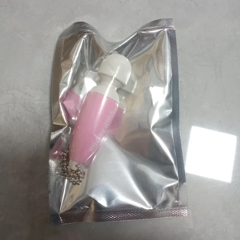 

Электрический портативный массажер-брелок для снятия стресса, для всего тела, вибрационный, розовый, аксессуар для ванной