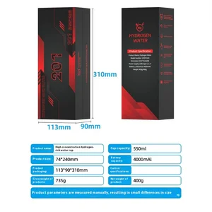 كوب ماء هيدروجين عالي التركيز مع وظيفة التنظيف التلقائي ، يفصل بشكل فعال بين الكلور المتبقي والأوزون ، أفضل 6 زجاجات أوزون مبيئات - رقم 1