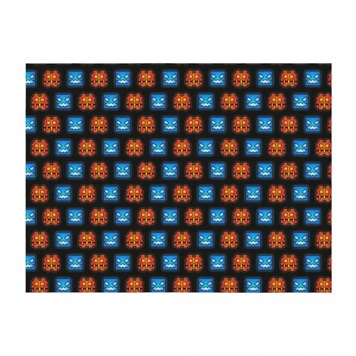 

Geometry dash Throw Blanket Luxury Sleeping Bag Decorative Sofas anime Blankets