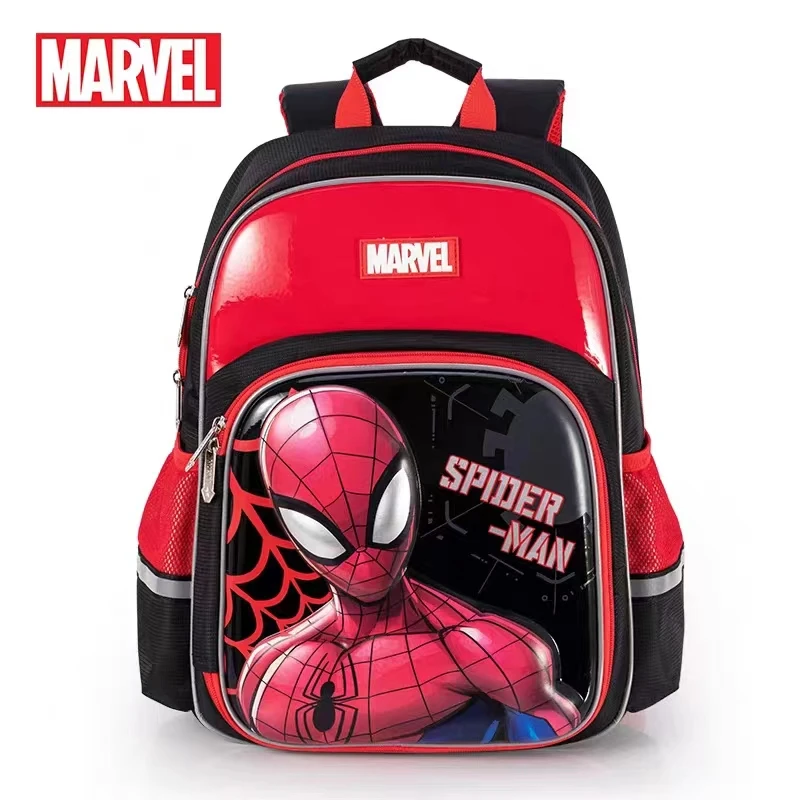 Imagem -04 - Disney Novidades School Bags para Meninos Grau 13 Primary Student Ombro Mochila Ortopédica Spider Man Capitão América Mochila 2023