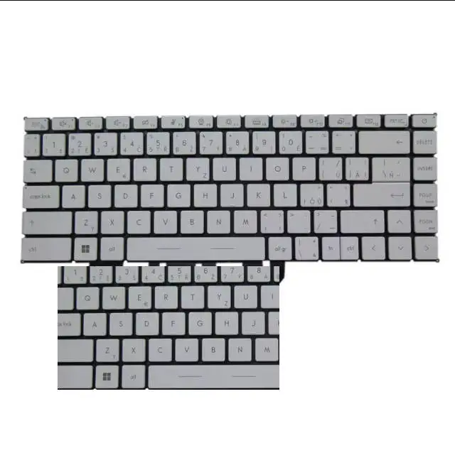 Laptop Backlit Keyboard For MSI V194222DK2 CS S1N-3ECS311-SA0 S1N3ECS311SA0 Big ctrl Czech/Slovakian CS White Without Frame New