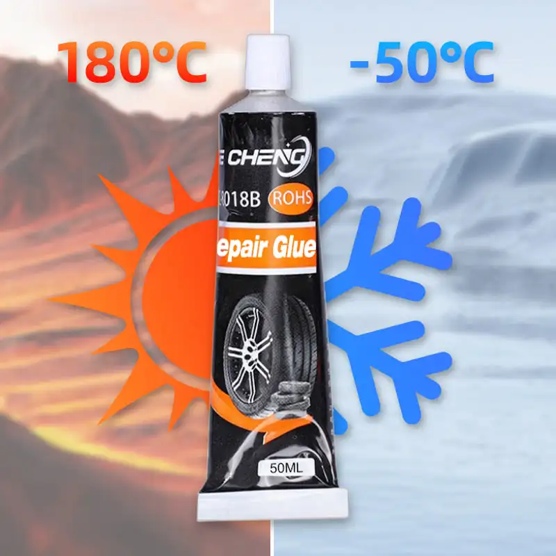 Car Tire Repair Glue Rubber Strong Adhesive Tyre Sidewall Puncture Instant Super Glue Waterproof Temperature Resistant Insulate