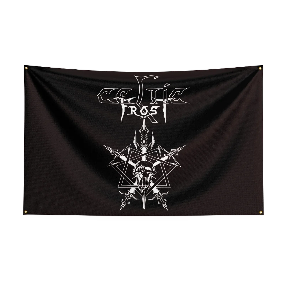 3x5 Ft-C-Celtic-FrostS Heavy Rock Band Flag Polyester Digital Printing Banner for Bedroom Wall Art Out Door Tapestry Decoration