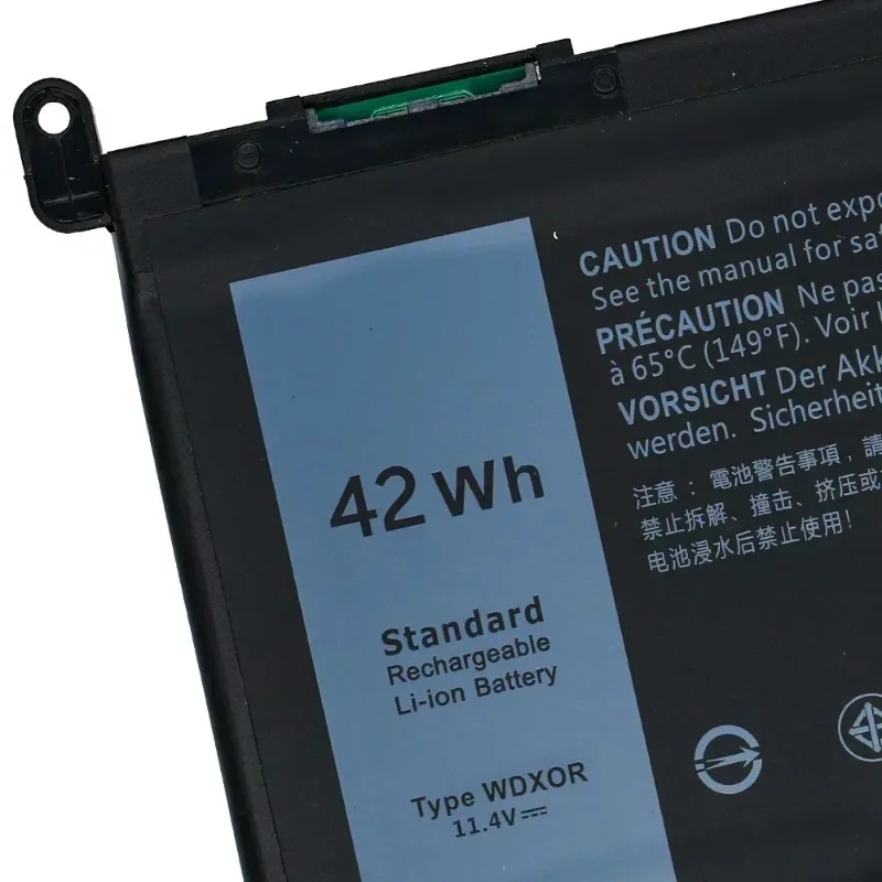 11.4V 3500mAh WDX0R for Dell Inspiron 13 5000 5368 5378 7368 7378 14 7000 7560 7460 5468 15 7560 5538 5567 5568 P61F T2JX4 3CRH3