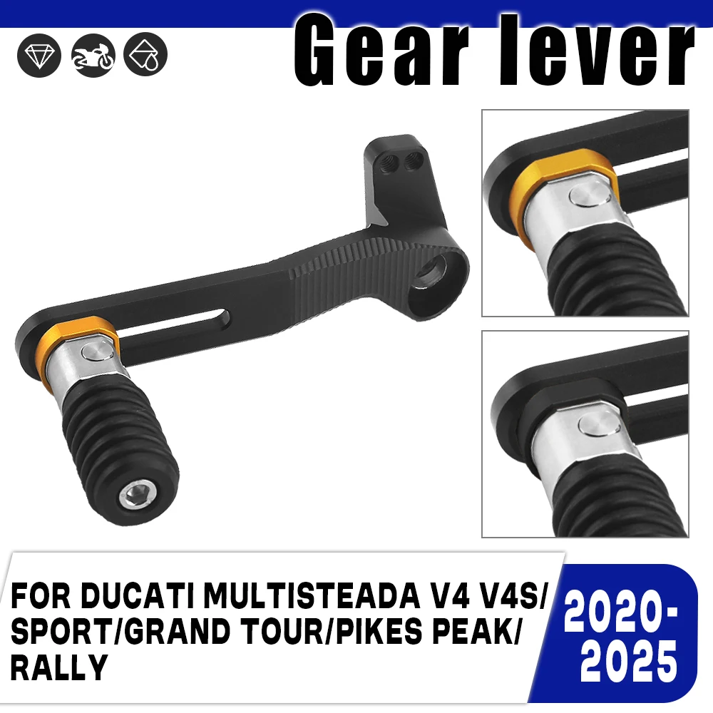 

Motorcycle Adjustable Shifter Accessories For Multistrada V4 S V4 Rally Pikes Peak V4S Sport 2020-up Folding Gear Shift Lever