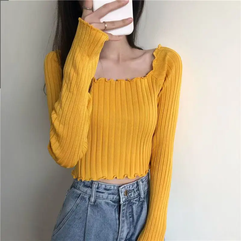 Ins ضيق متماسكة أعلى المرأة معطلة الكتف مثير سليم عارضة قاع قمم بلوزة #4