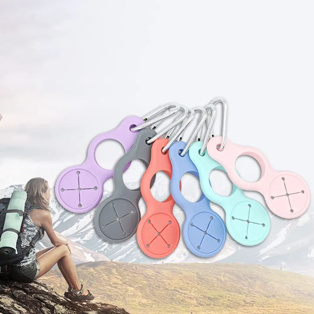 

Food Grade Silicone Sports Kettle Buckle Carabiner Easy To Use Tight Enough Multi-purpose Portable Backpack Hanger