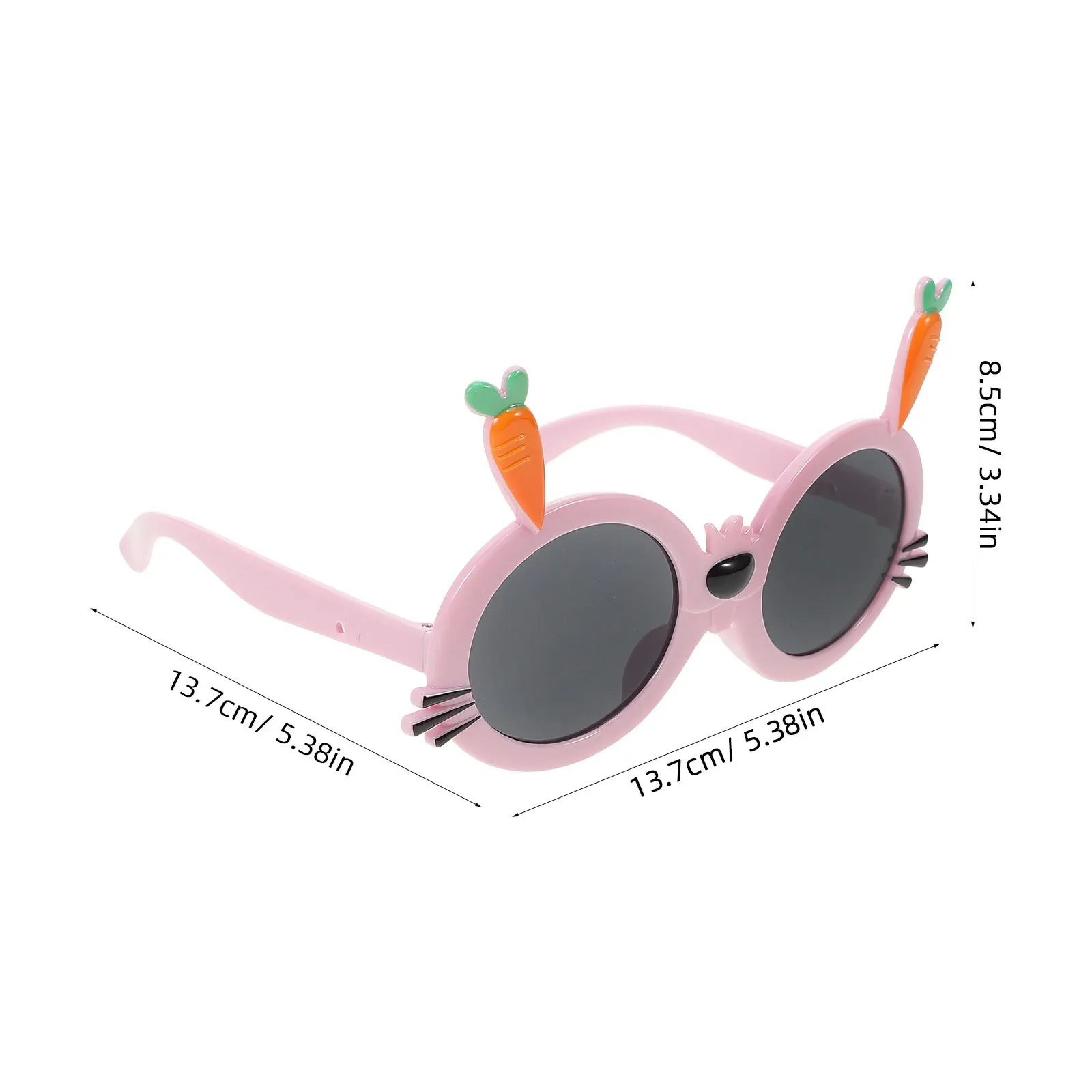 1Pair Children's Cartoon Bunny Sunglasses Lightweight Uv Protection Funny Party Favor Kids Sunglasses Decor Plastic Party