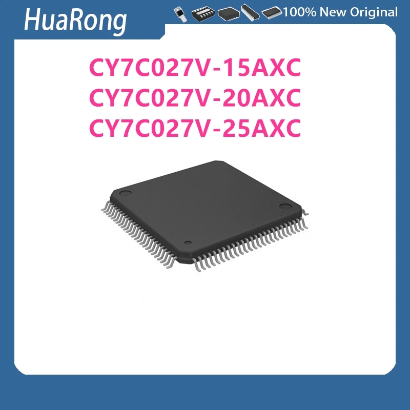 1Pcs/Lot   CY7C027V-15AXC   CY7C027V-20AXC   CY7C027V-25AXC CY7C027V-25AC  TQFP100