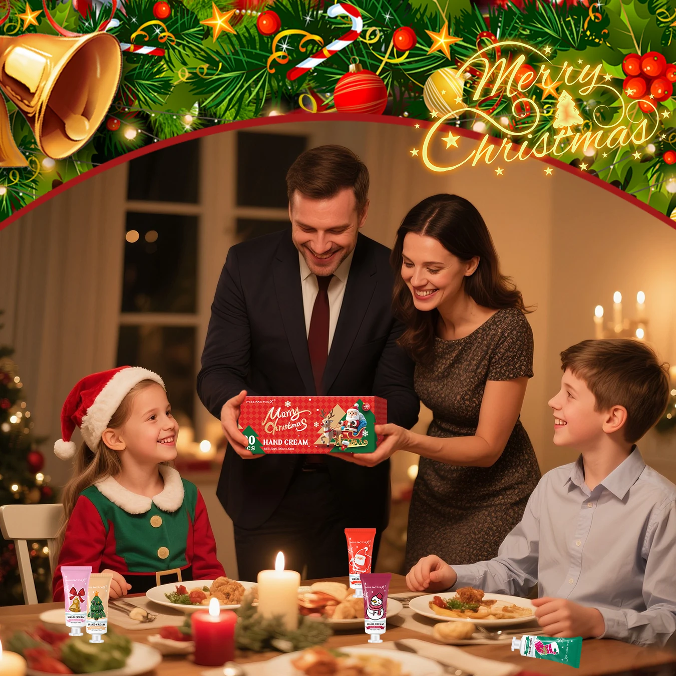 كريم لليدين بطابع عيد الميلاد -30 قطعة -5 نكهات، - تركيبة عميقة وناعمة، عطر يدوم طويلاً #6