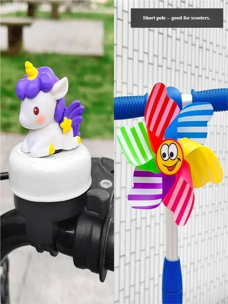 Einhorn-Kinderfahrradklingel, super laut, universell, niedliches Cartoon-Design, für Balance-Bikes, Fahrräder und Skateboards, super laut. – Detail 7