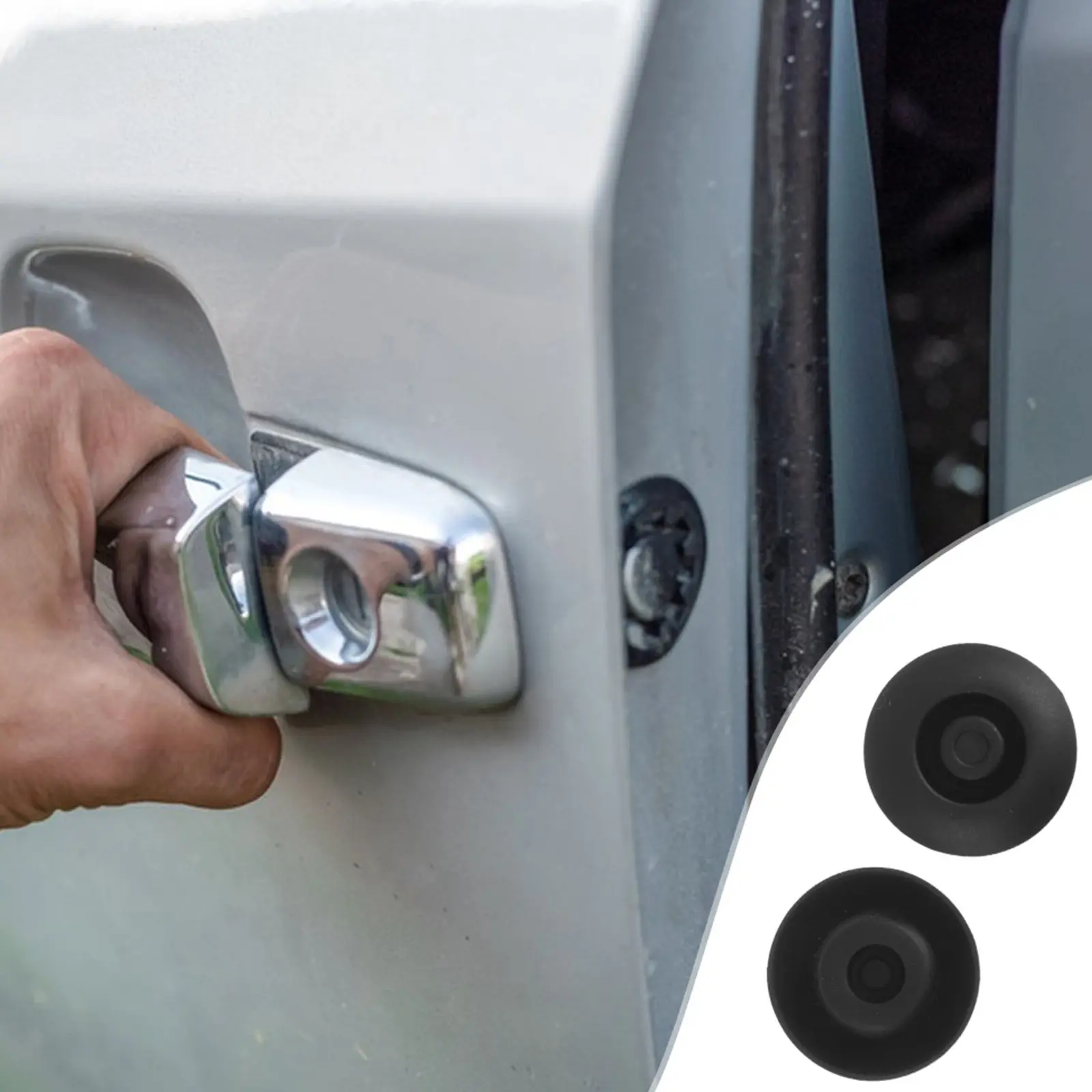 24Pcs Car Door Plugs Rubber Sealing Waterproof Dustproof Hole Covers Solid Grommets for Chassis Auto Body Plugs Trailer