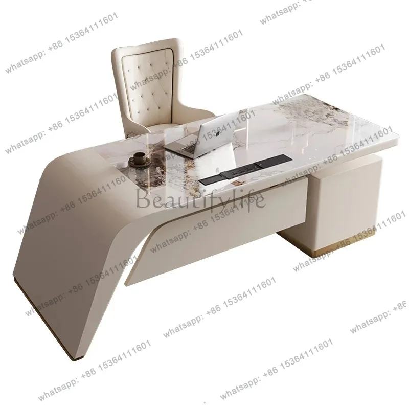 

Organizer Decoration Office Table Aesthetic Luxury Specialty Standing Office Desk White Executive Mesa De Escritorio Furniture