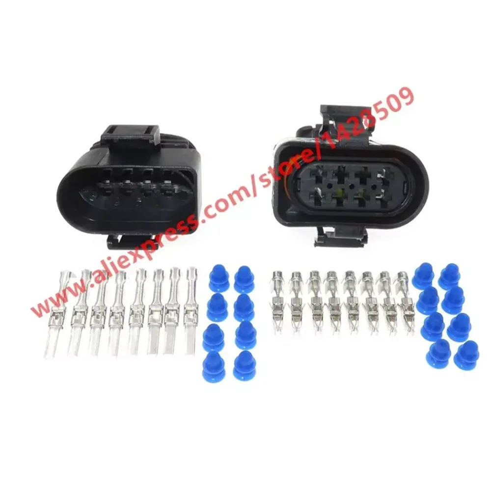 1 Set 8 Pin 3.5mm Female Male Waterproof Automobile Electrical Connector For VW 3A0 973 834 3A0973834 3A0 973 734 3A0973734