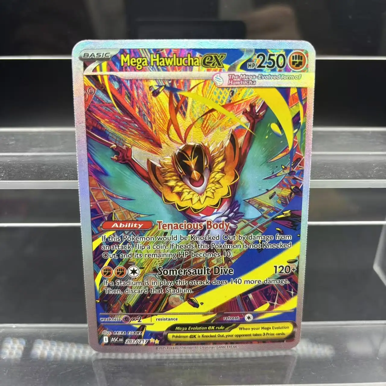 3개/세트 PTCG 메가 겐가르 드래고나이트 호울루차 영어 플래시 카드 뮤츠 리자몽 DIY 자체 제작 애니메이션 컬렉션 카드