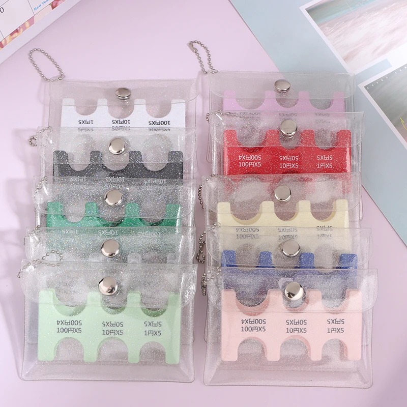 PVC Transparent Travel Coin Wallets For Unisex Portable Clip Money Pouch Japanese Style Multi-position Coin Purse Coin Dispenser