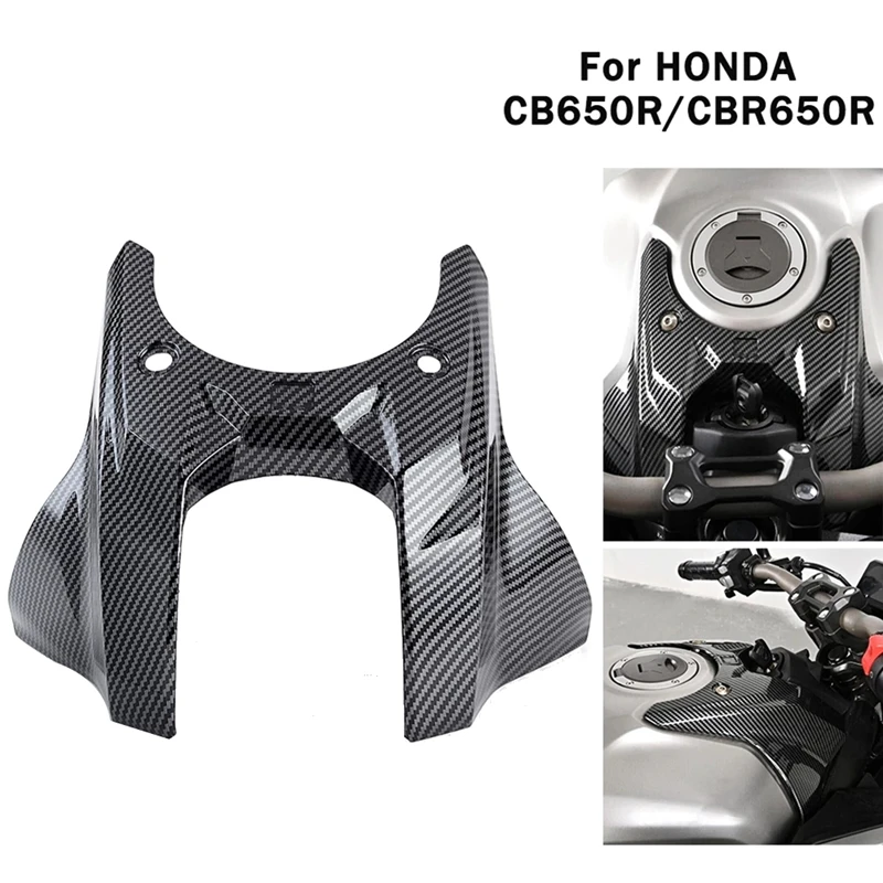 For Honda CB650R CBR650R 2019 2020 2021 Carbon Fiber Gas Fuel Oil Tank Cover Protector Guard