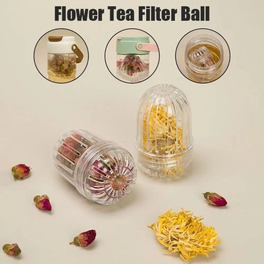 Durable Brew Tea Flower Tea Filter Ball Tea Diffusers Reusable Tea Leaf Strainer Kitchen Accessories Plastic Tea Water Separator