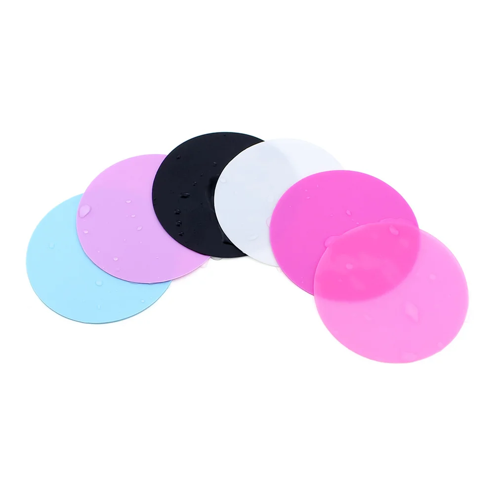 Plateau de peinture en Silicone pour Palette de Nail Art, 5 pièces, pour mélanger le mélange de cosmétiques, fond de teint, résine, support de pigments rond, rangement facile