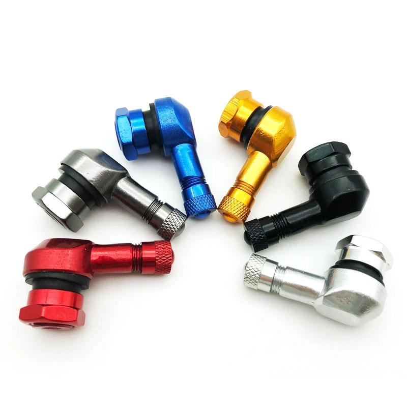 11.3 Mm Aluminum Metal 90 Degree Angle Universal Motorcycle Colorful Tire Valve Stems Tv25al