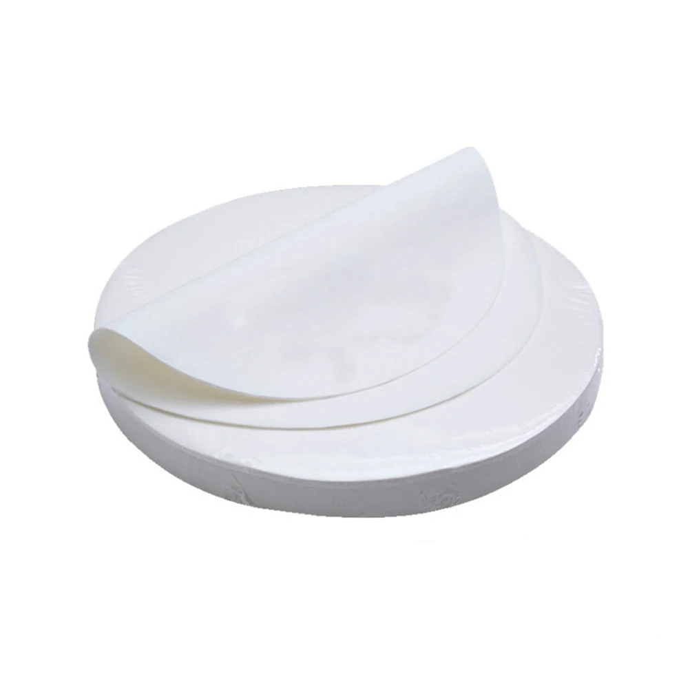

100 Pcs BBQ Paper Parchment Cake Pans Circle Food Liners Oil-absorbing Round Baking