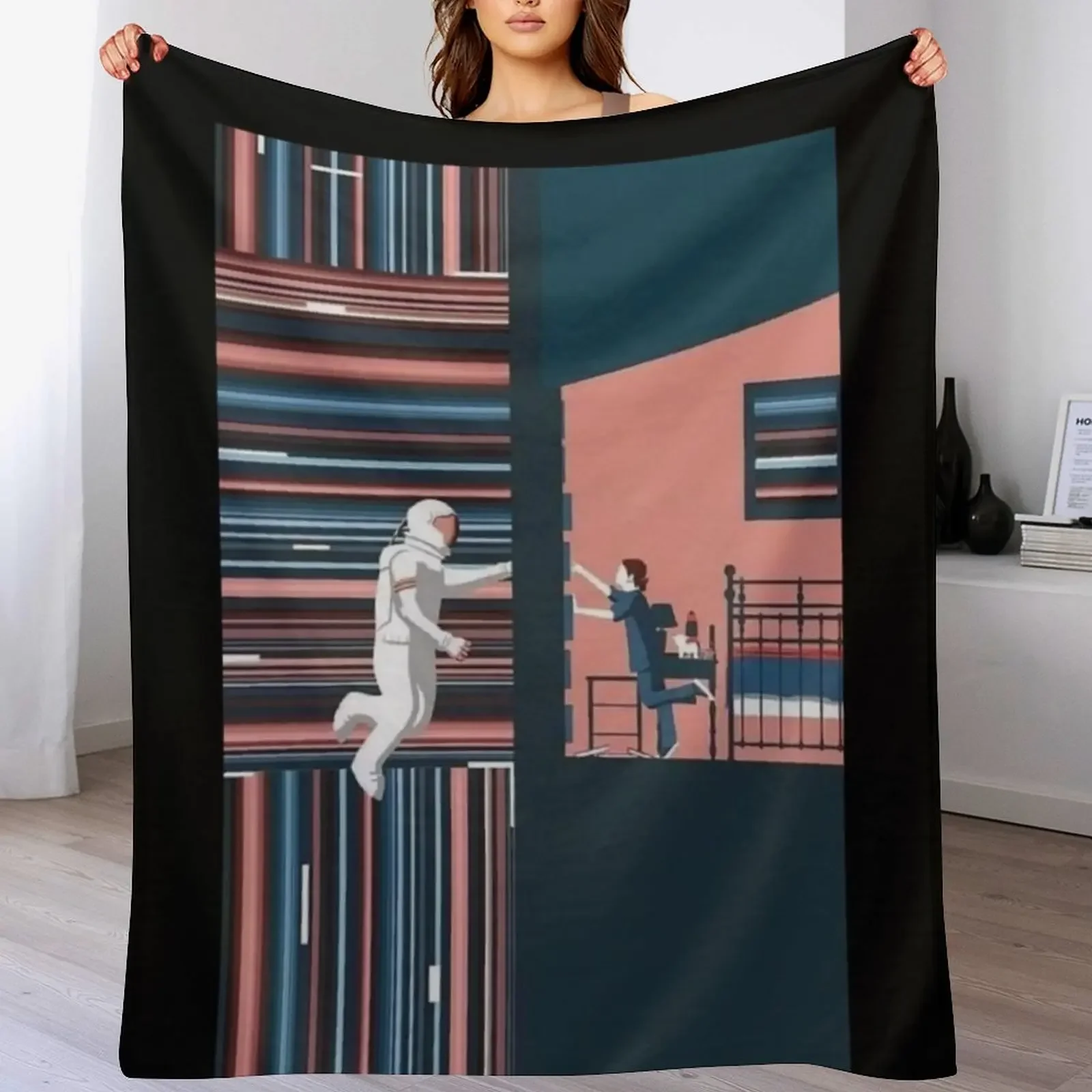 

Interstellar Tesseract Classic Throw Blanket Durable Warm Blanket for Daily Home Use