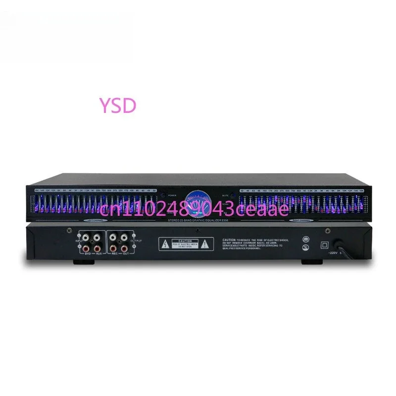 Professional E550 Audio Equalizer Low Noise Adjustment for Stage Performance Wedding Recording Studios Instrument