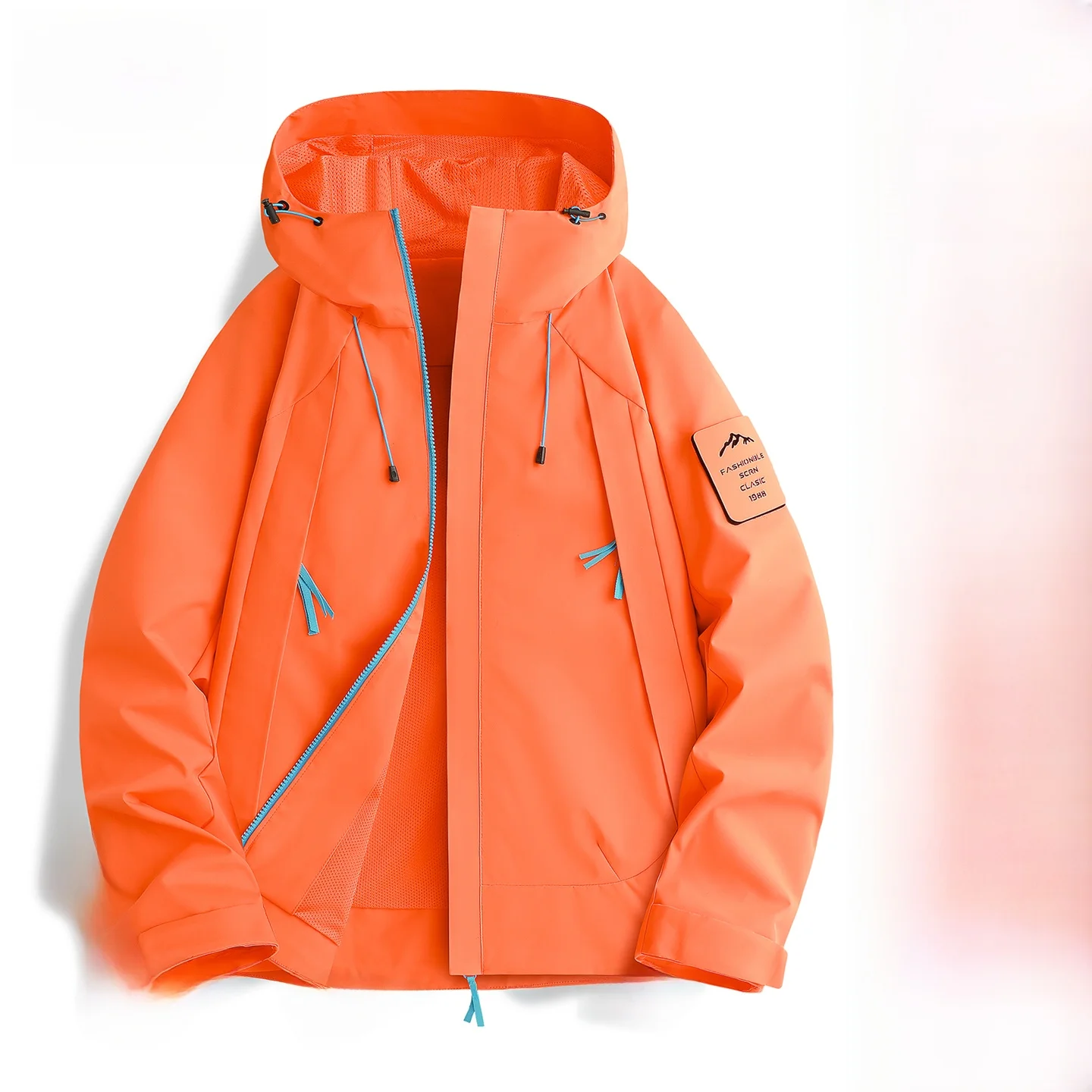 Women's Outdoor Hooded Hiking Jacket Spring Autumn Versatile Mountain Climbing Suit Jackets Women Waterproof Windbreaker Coats
